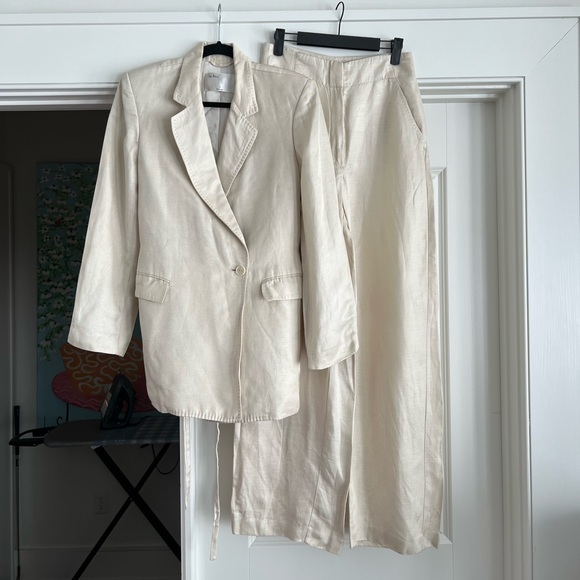 Aritzia - le fou Wilfred - Linen Suit Jacket - sz S - small - Picture 1 of 7